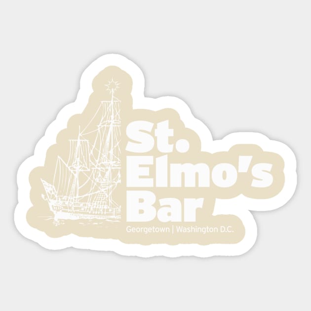 St. Elmo's Bar Sticker by MindsparkCreative